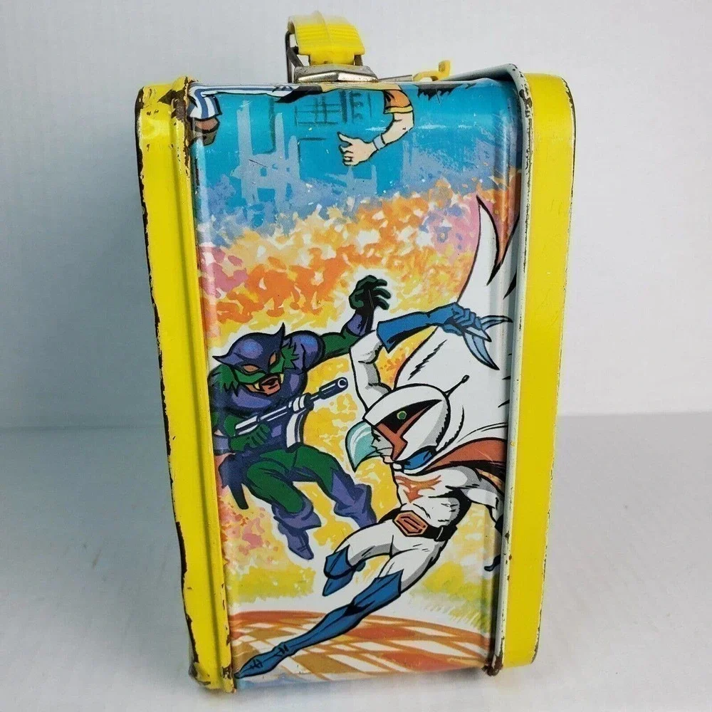 Battle Of The Planets Cartoon Superheros Vintage 70s Metal Lunchbox -No Thermos
